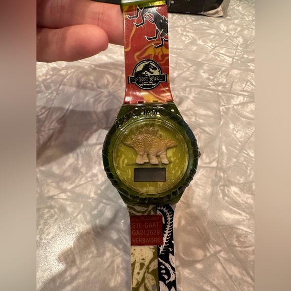 Stegosaurus Burger King Jurassic Park Watch 1997 3-D Stegosaurus